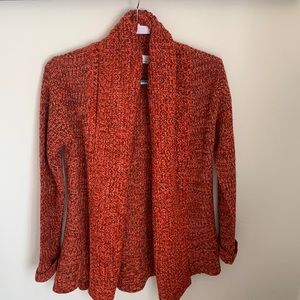 Beautiful orangish mixed color cardigan 100% Acrylic